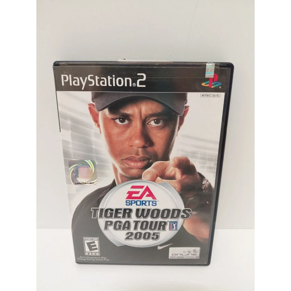 Tiger Woods PGA Tour 2005 Sony PlayStation 2 PS2 Game CIB Manual SLUS 21002